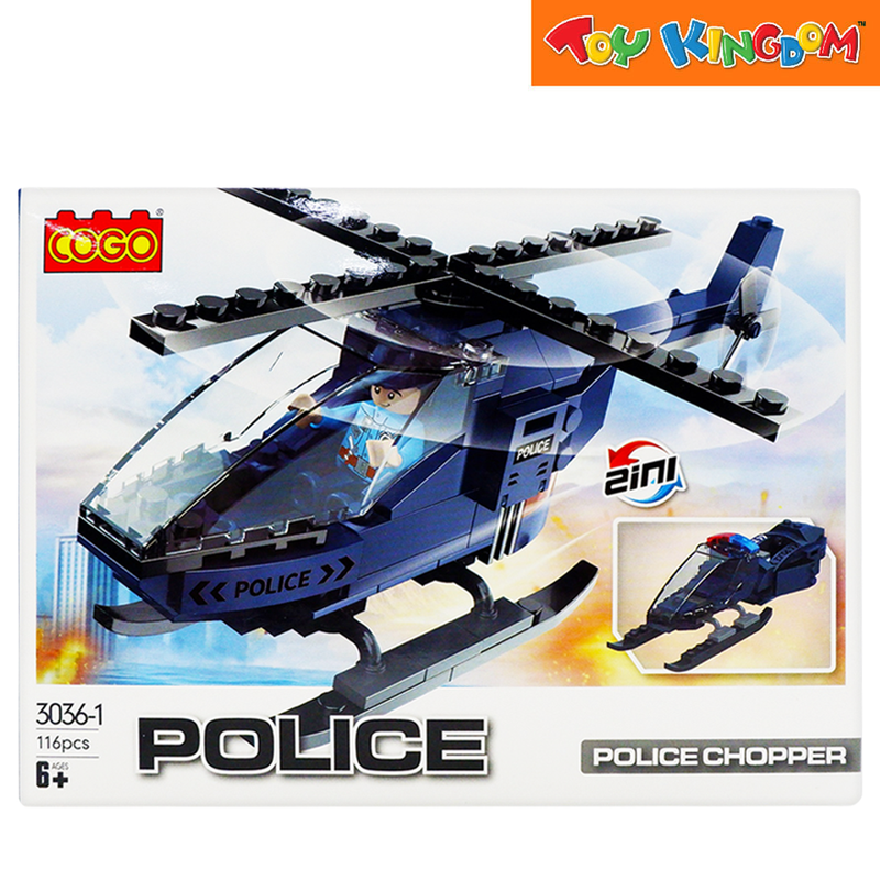 Cogo Police Chopper 116 pcs Building Blocks