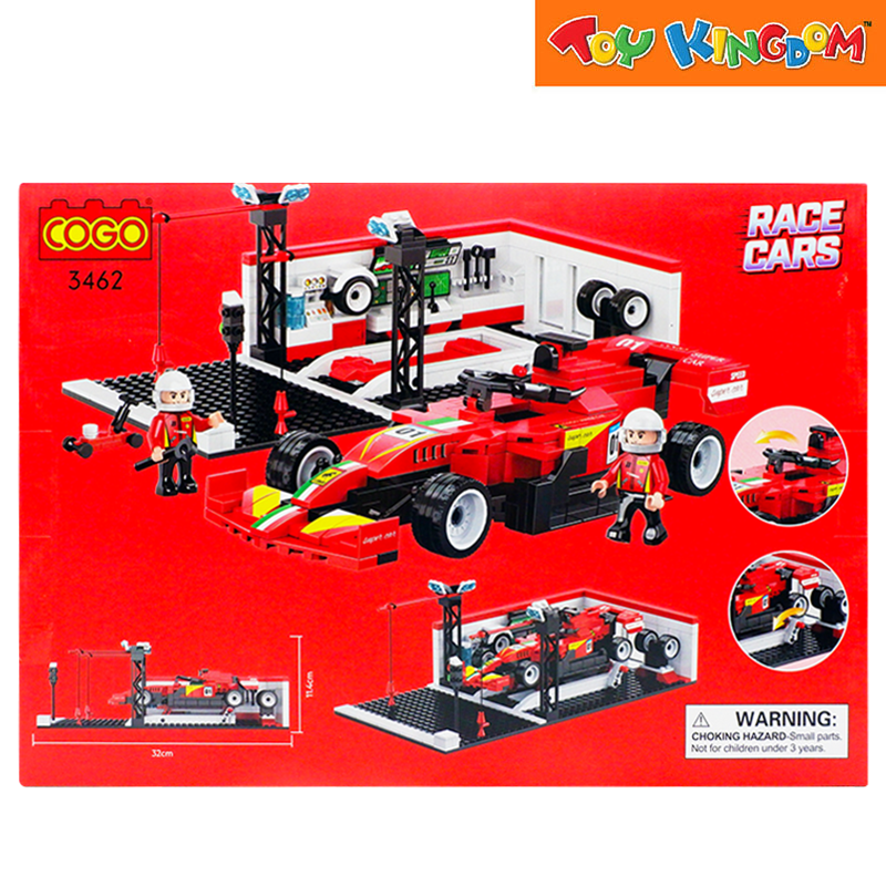 Cogo Race Cars Ferrari Station 502pcs Building Blocks